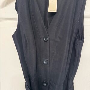 New - LOFT PLEAT dress with pockets